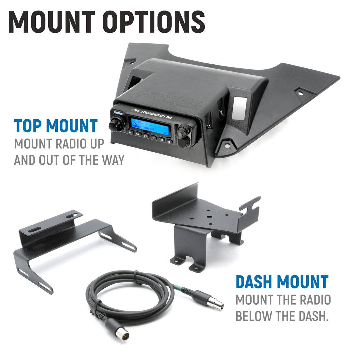 Can-Am Maverick R Complete Communication Kit with Rocker Switch Bluetooth Intercom and 2-Way Radio