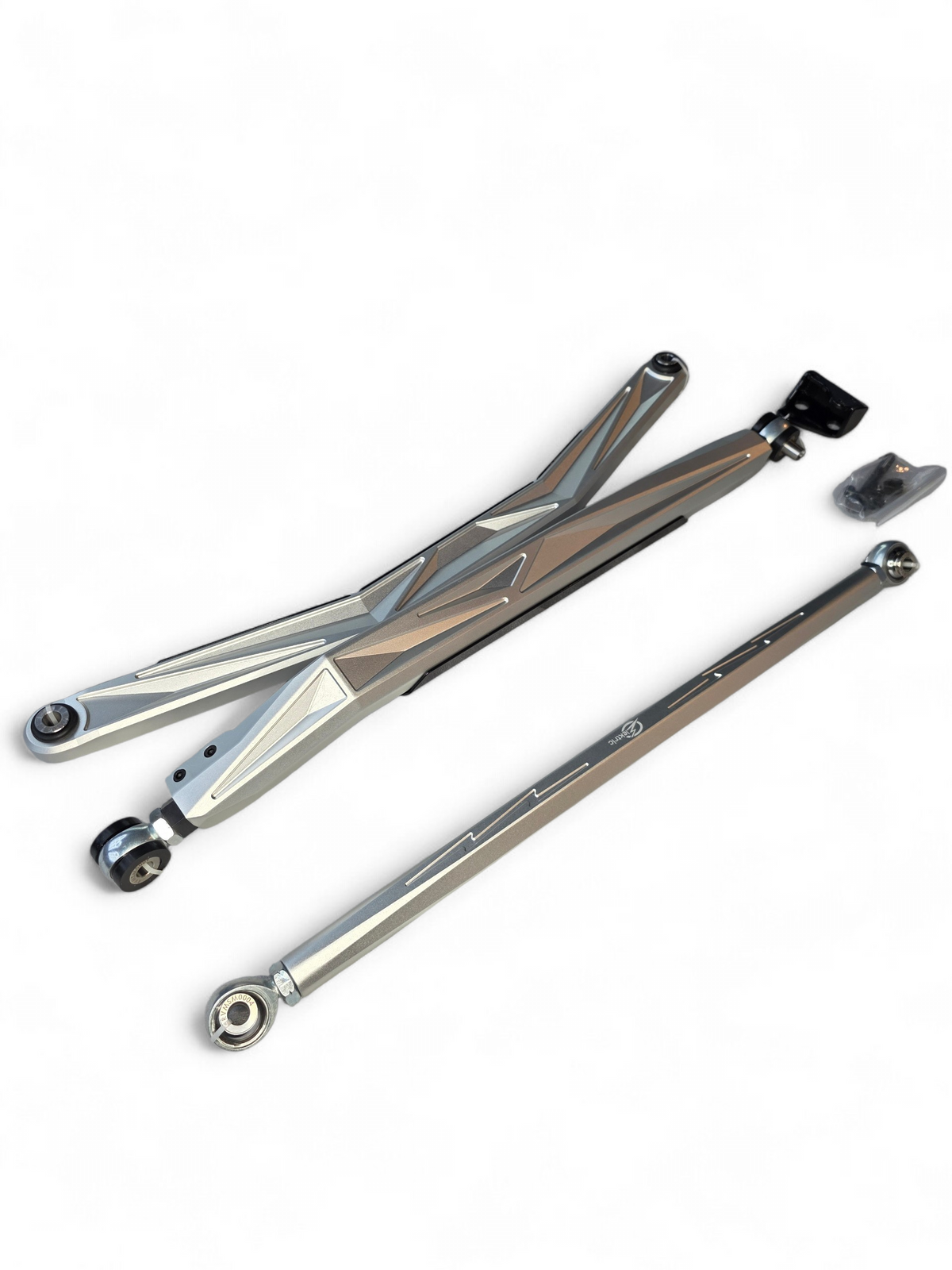 2024-2026 Can-Am Maverick R High Clearance Billet Radius Rods - Clear - product view 2