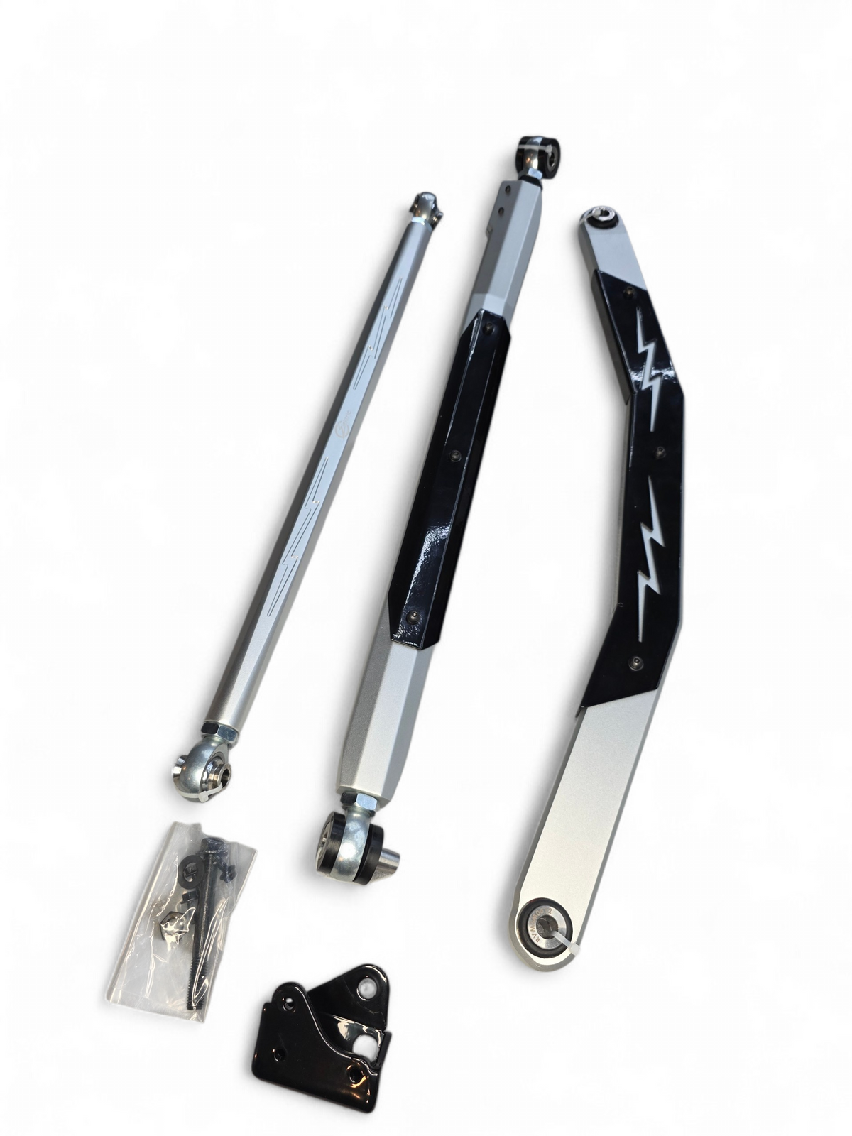 2024-2026 Can-Am Maverick R High Clearance Billet Radius Rods - Clear - product view 3