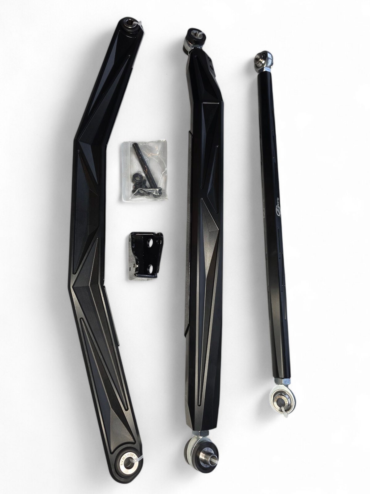 2024-2026 Can-Am Maverick R High Clearance Billet Radius Rods - Black - product view 2