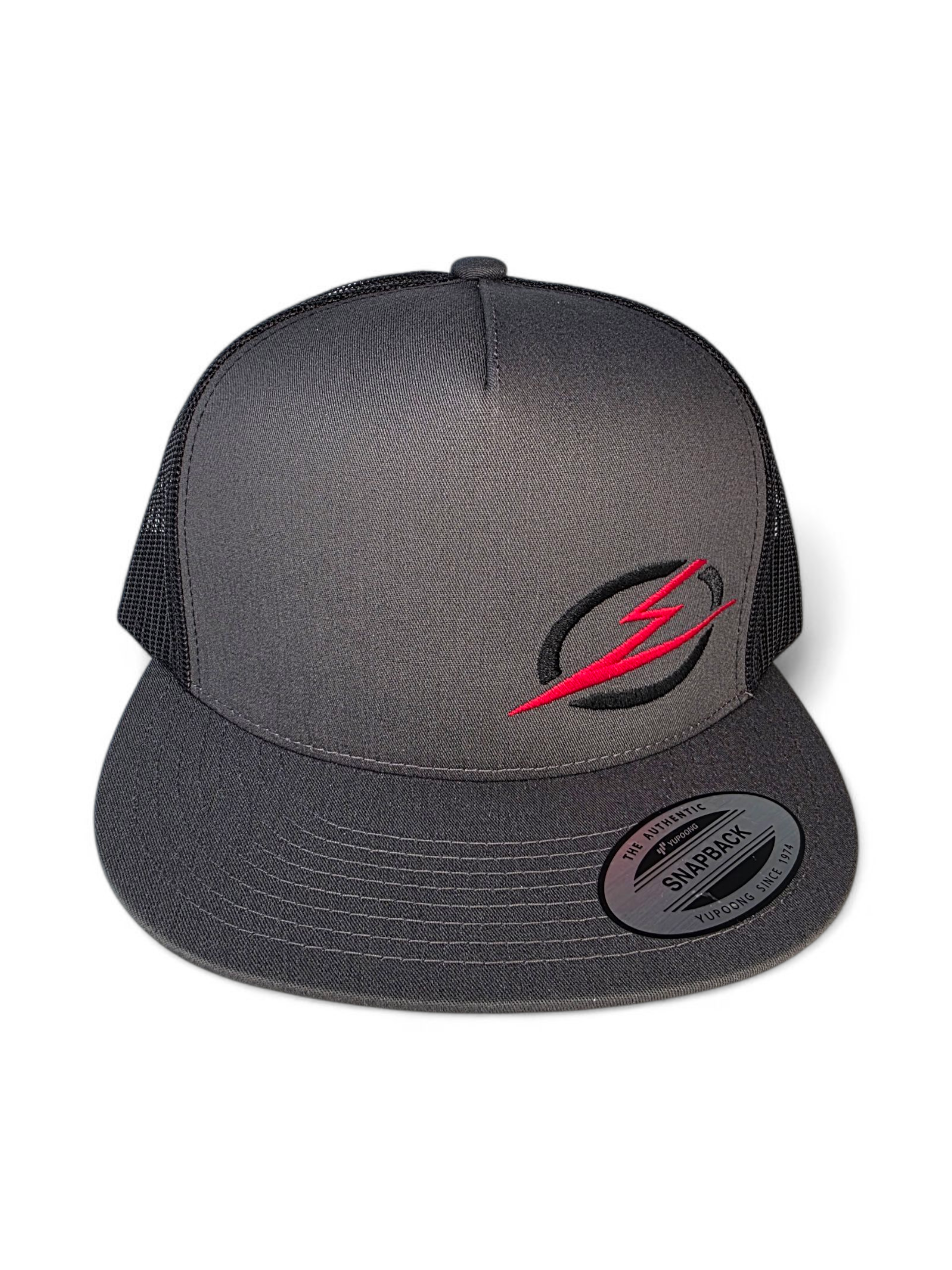 Classics 2-Tone Trucker Hat Charcoal/Black, Black/Red Elektric Logo