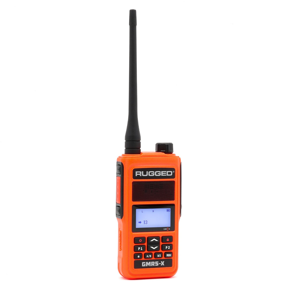 GMR5-X - 5W GMRS Handheld Radio - Waterproof with XL Battery – Safety Orange