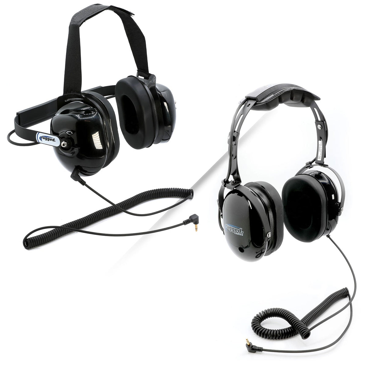 Listen Only Headsets with 3.5 mm Mono Audio Cable – H20 Over-the-Head