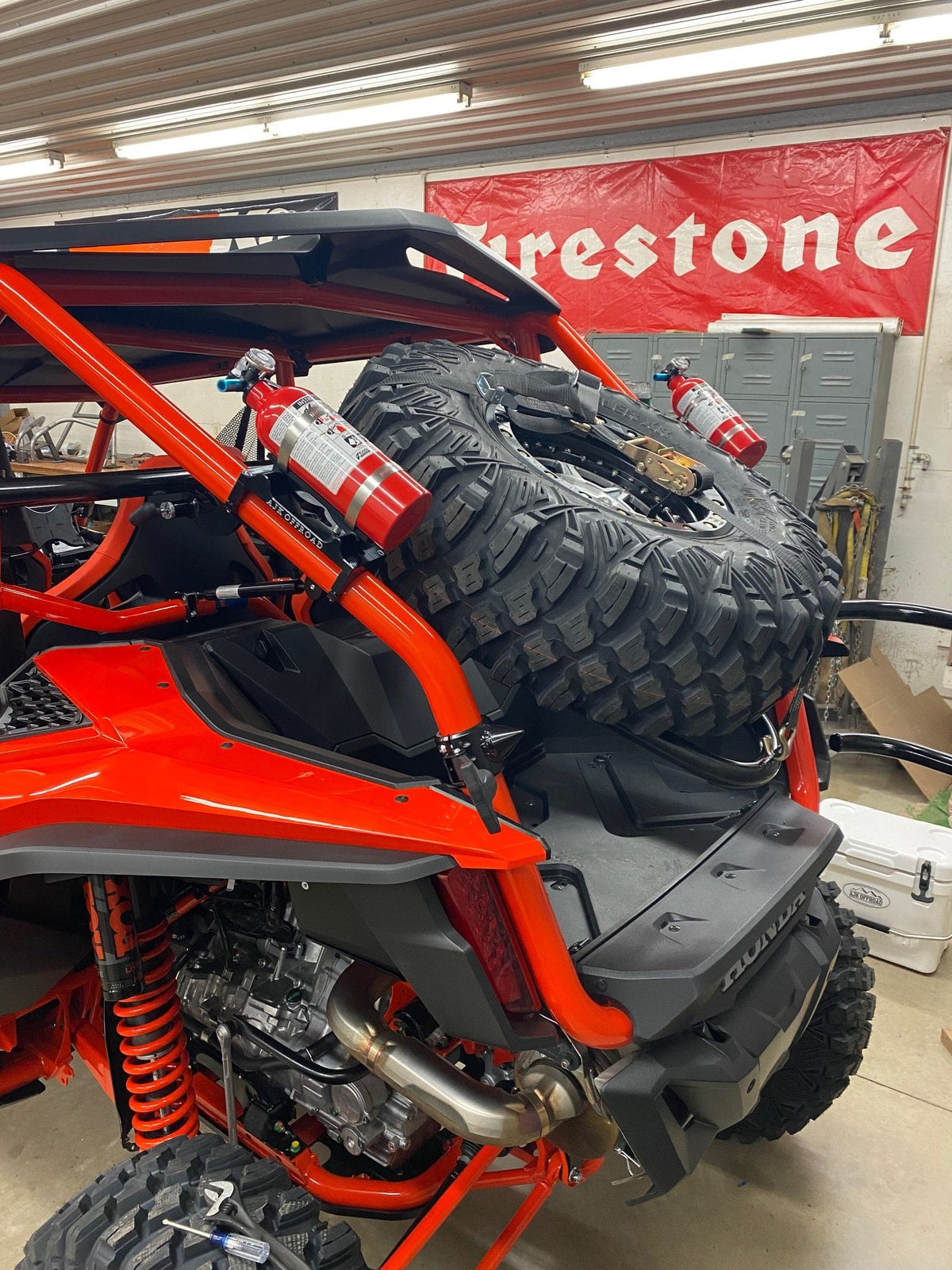 Honda Talon Spare Tire Carrier — Honda Talon Spare Tire Carrier AJK Offroad 4 SEATS YES