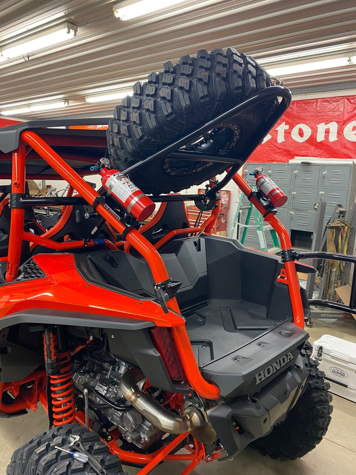 Honda Talon Spare Tire Carrier — Honda Talon Spare Tire Carrier AJK Offroad