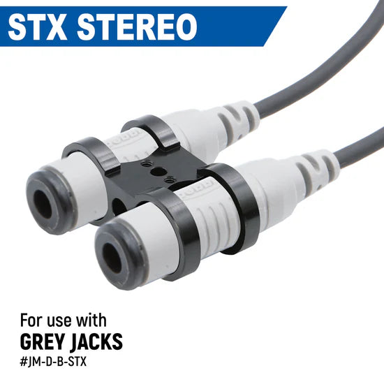 Dual Headset or Helmet Jack - Bar Mount