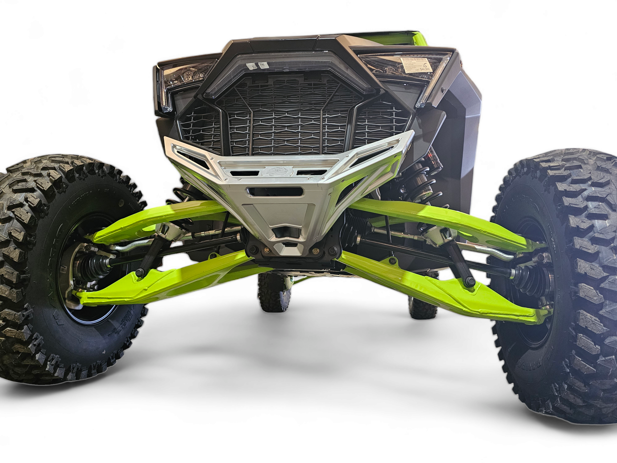 2022-2025 Polaris RZR Pro R, Pro S, Turbo R Machined Billet Front Winch Bumper (Clear Anodize)