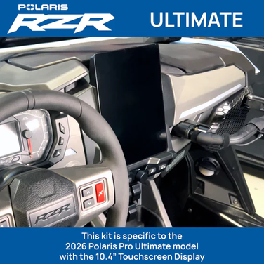 2026 Polaris RZR Pro R Ultimate – Complete Communication Kit with Bluetooth Intercom and 2-Way Radio (10.4″ Touchscreen Models Only)