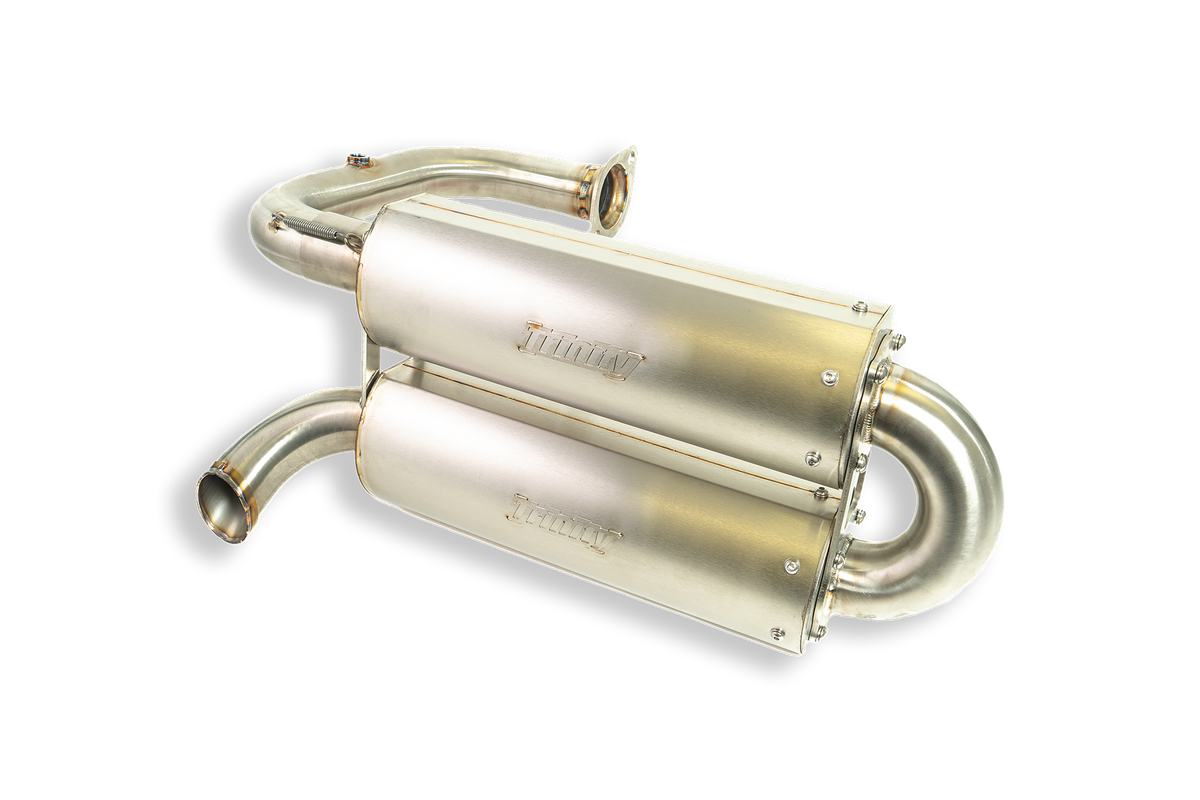 Trinity Racing quiet dual slip-on exhaust for Honda Talon 1000R and 1000X