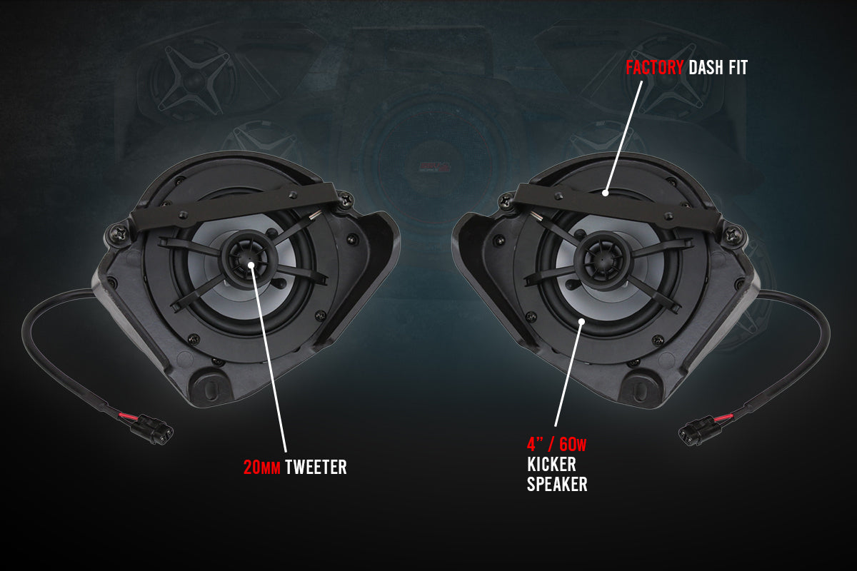 2017-2025 CanAm X3 4in Dash Speakers
