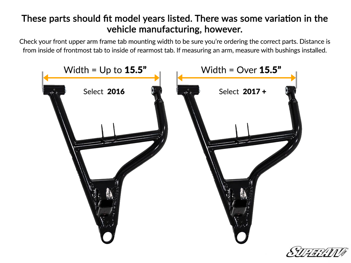 SuperATV High Clearance Front A-Arms for Polaris RZR S 1000 - image 4