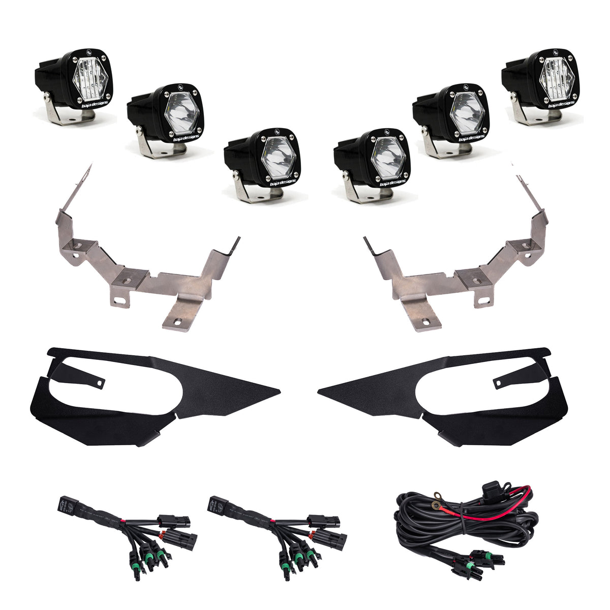 Baja Designs 447194 Kawasaki Teryx KRX 1000 S1 LED headlight kit