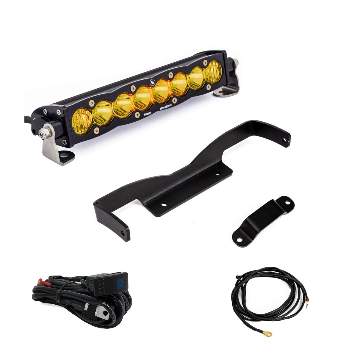 Baja Designs 448196 Can-Am Maverick R S8 shock tower light kit Baja Amber