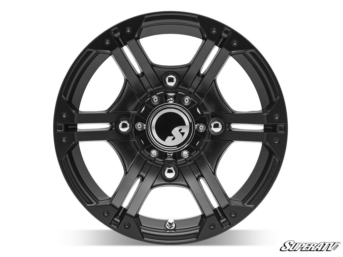 SuperATV Intimidator Tires 32x10x14 on 14in. Bandit H-Series Black Wheels 4/156 Pattern - image 2