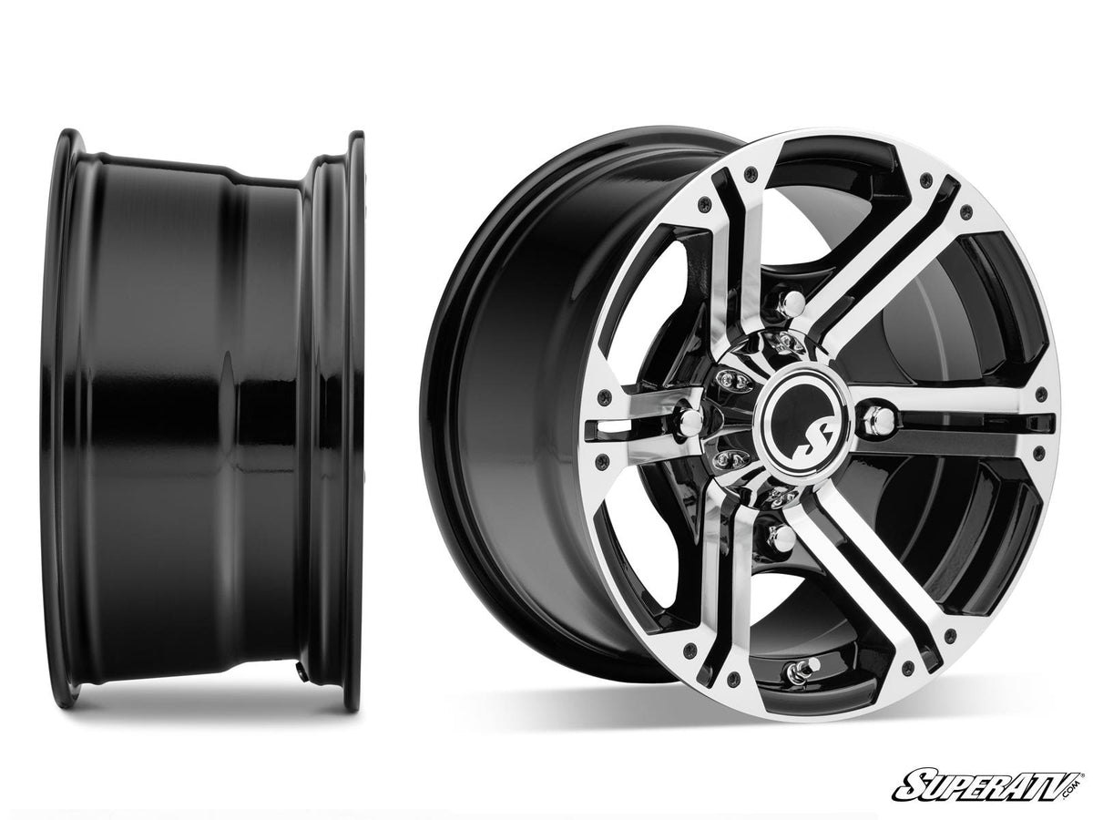 SuperATV Intimidator Tires 30x10x14 on 14in. Bandit H-Series Machined Finish Wheels 4/156 Pattern - image 4
