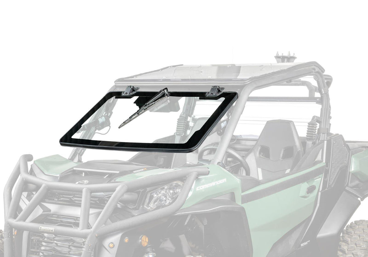 SuperATV MaxDrive Power Flip Glass Windshield for Can-Am Maverick Sport - image 13