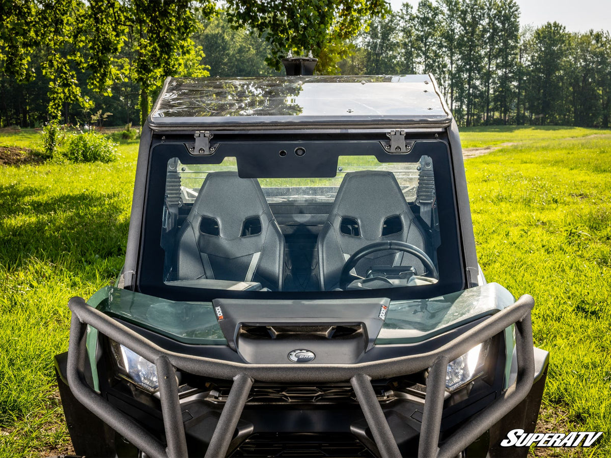 SuperATV MaxDrive Power Flip Glass Windshield for Can-Am Maverick Trail - image 3