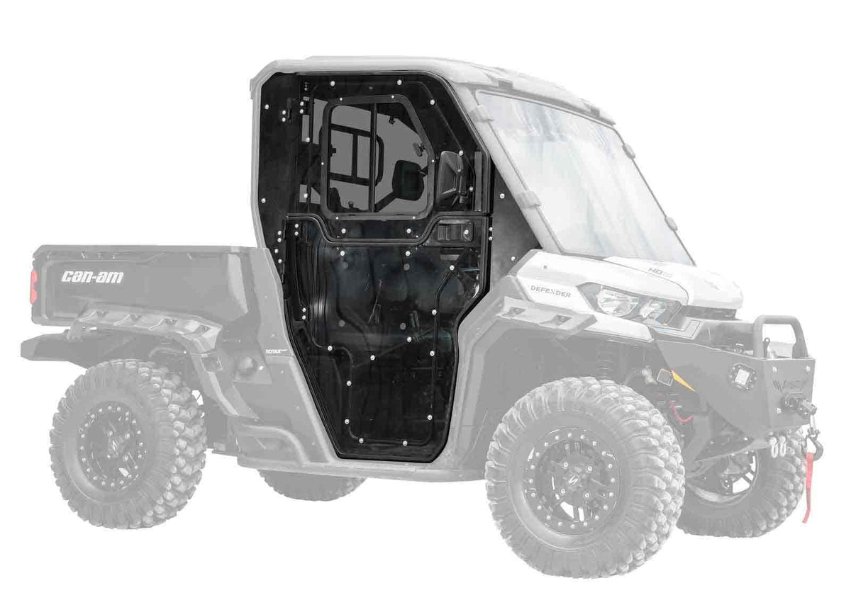 SuperATV HD10 Convertible Cab Enclosure Doors for Can-Am Defender
