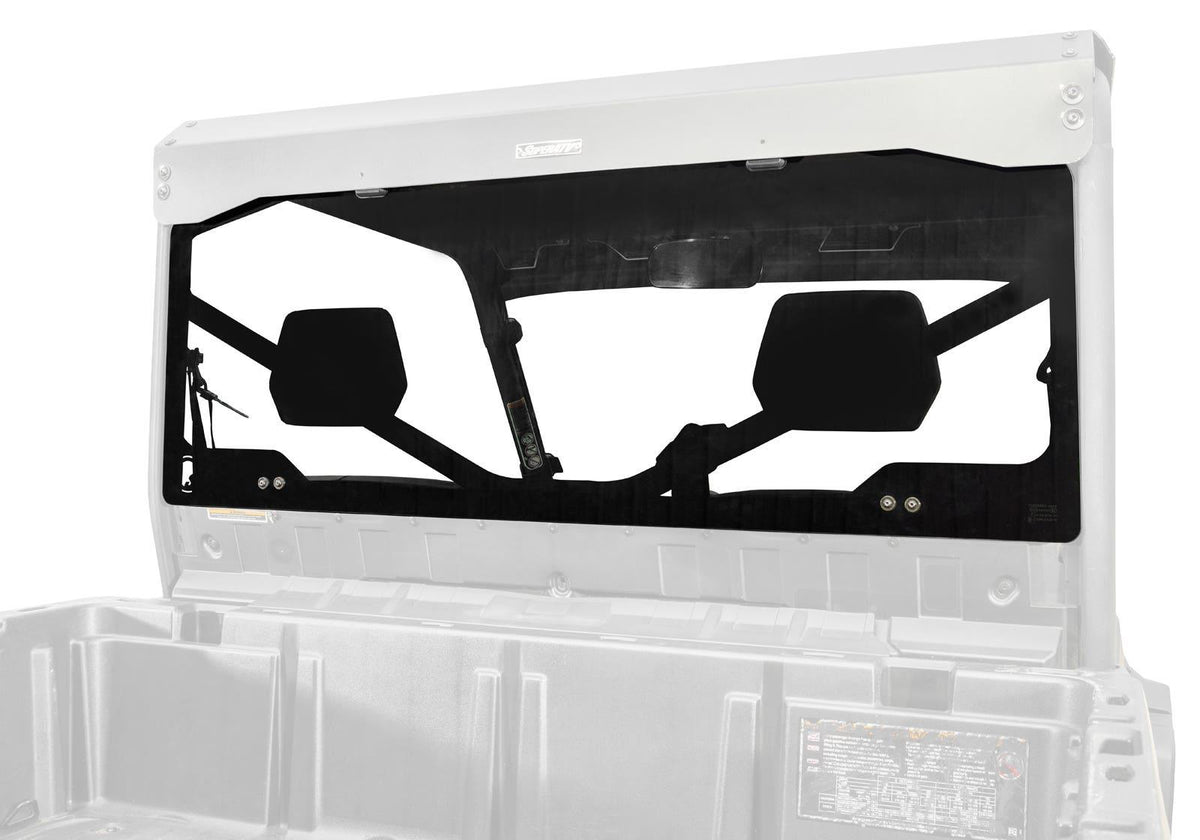 SuperATV HD5 Rear Glass Windshield for Can-Am Defender