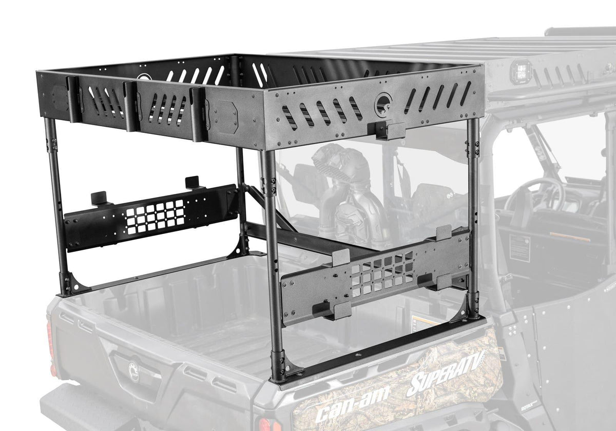 SuperATV HD7 Outfitter Bed Rack for Can-Am Defender