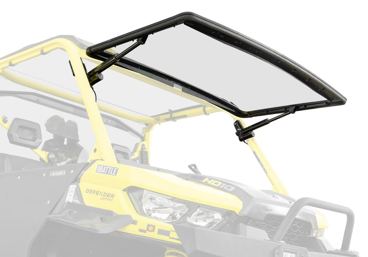 SuperATV HD8 MaxDrive Power Flip Windshield for Can-Am Defender