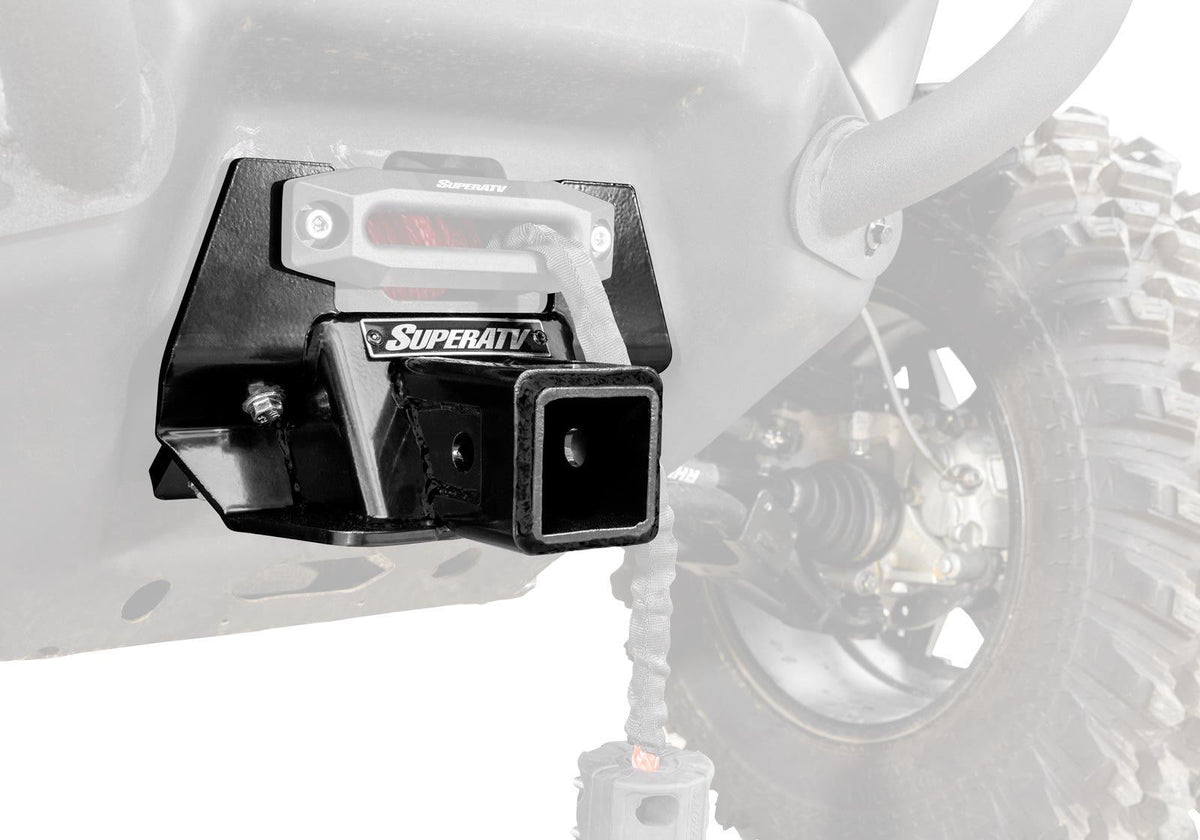 SuperATV HD5 Front 2in. Receiver Hitch for Can-Am Defender