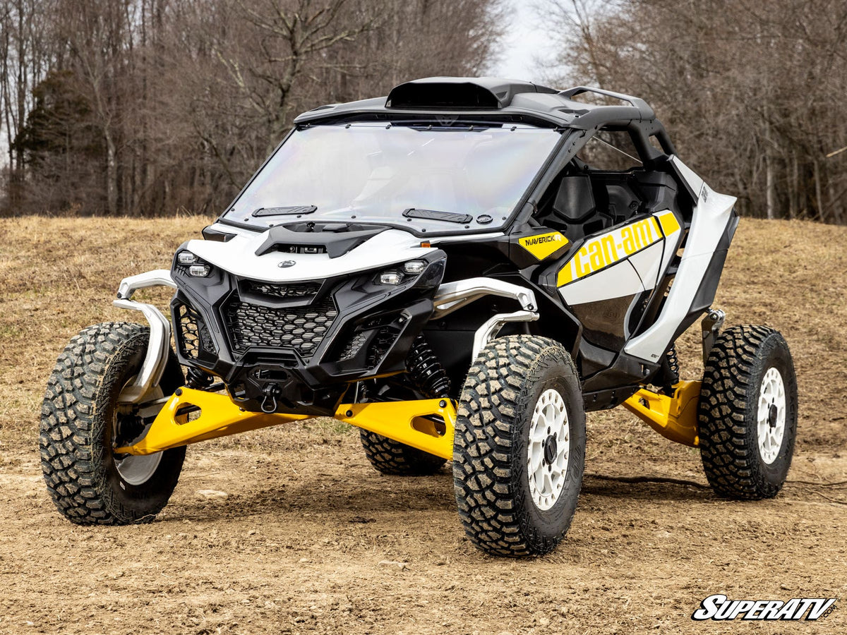 SuperATV Vented Full Windshield for Can-Am Maverick R - image 2