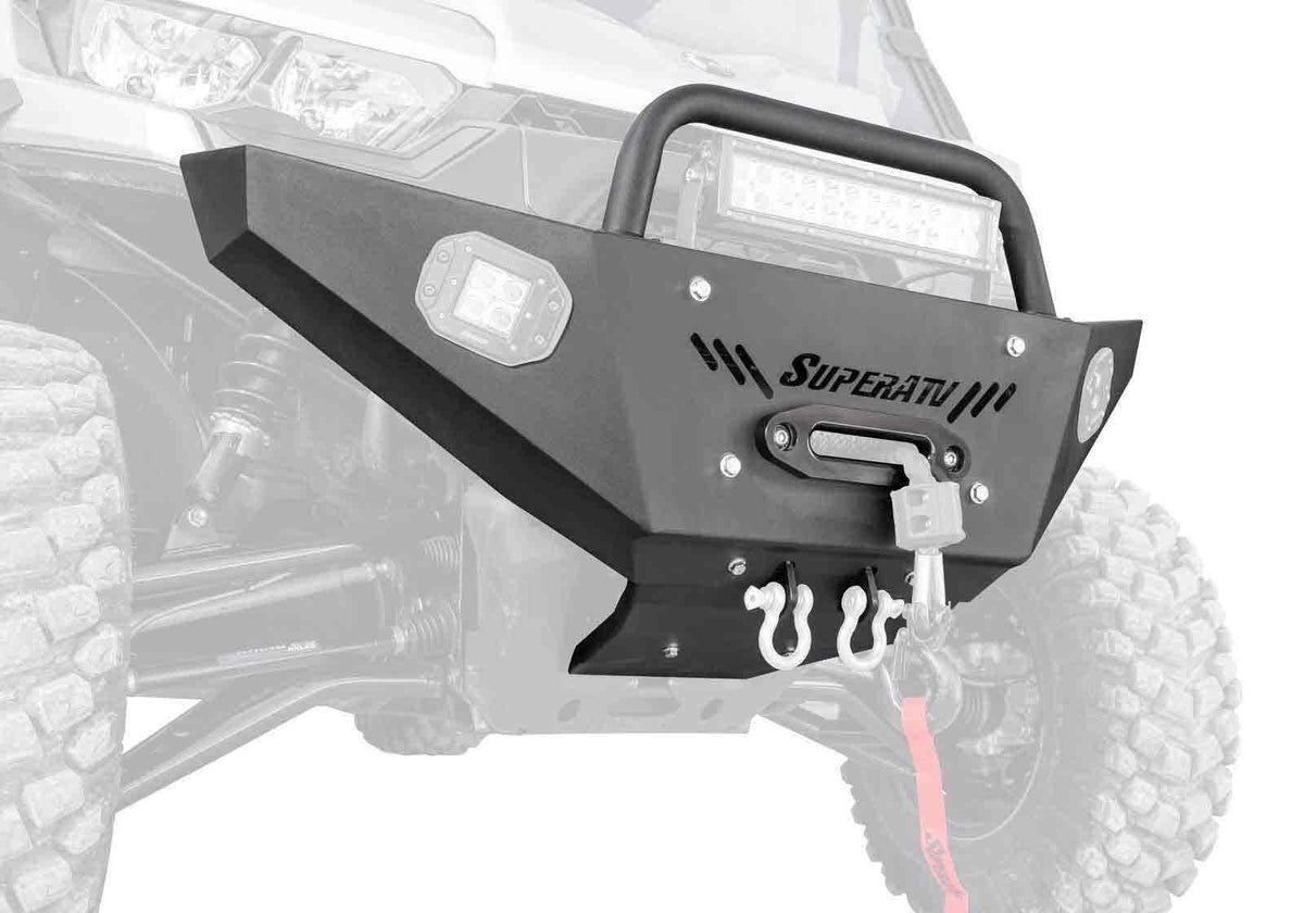 SuperATV HD7 Heavy Weight Winch-Ready Front Bumper for Can-Am Defender - image 7