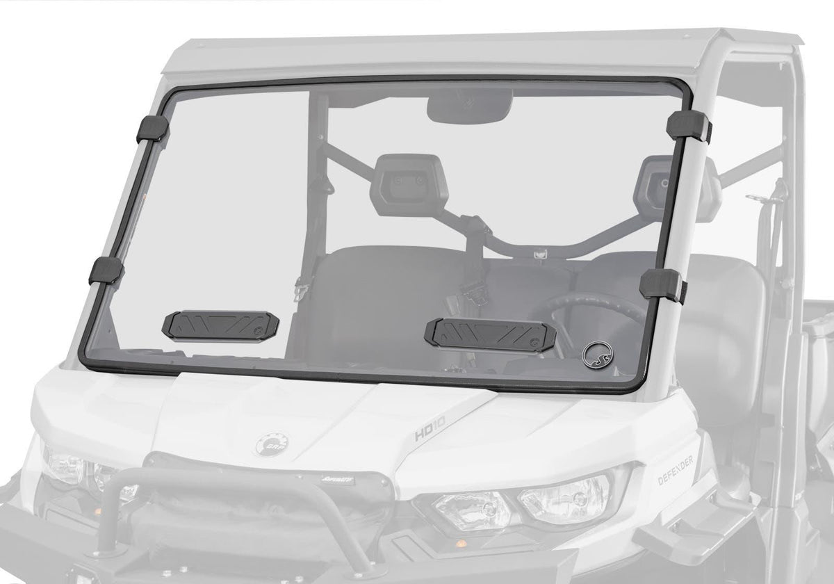 SuperATV HD5 Vented Full Windshield for Can-Am Defender