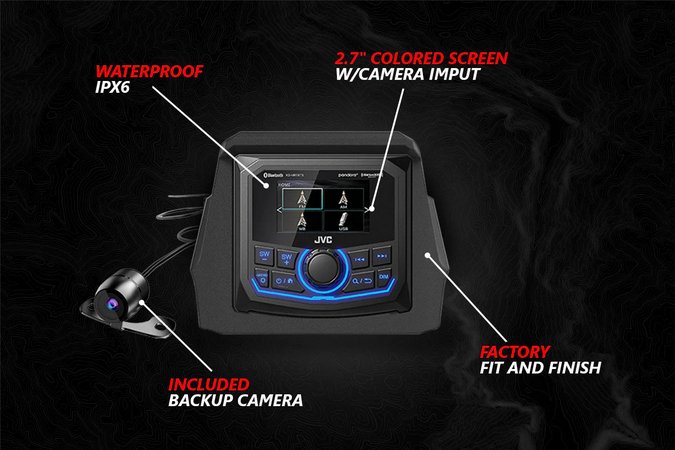 CanAm X3 V-Spec 3-Speaker Plug-and-Play System 2017+ w/JVC - Rad UTV Parts