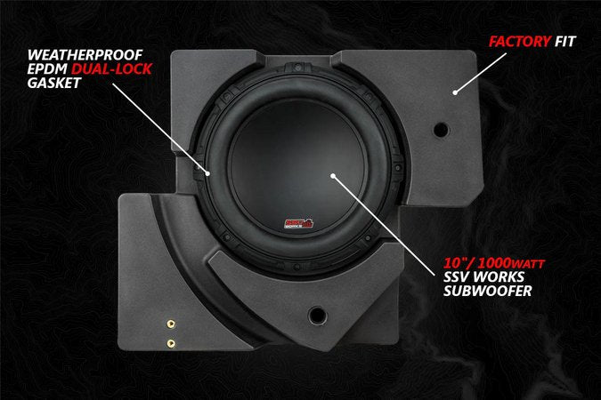 CanAm X3 V-Spec 3-Speaker Plug-and-Play System 2017+ w/JVC - Rad UTV Parts