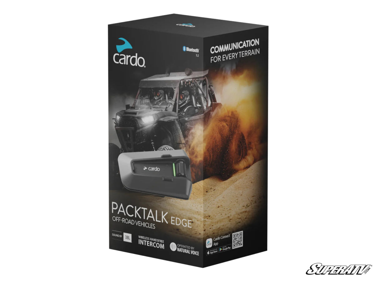 Cardo Packtalk Edge Bluetooth Intercom - Rad UTV Parts