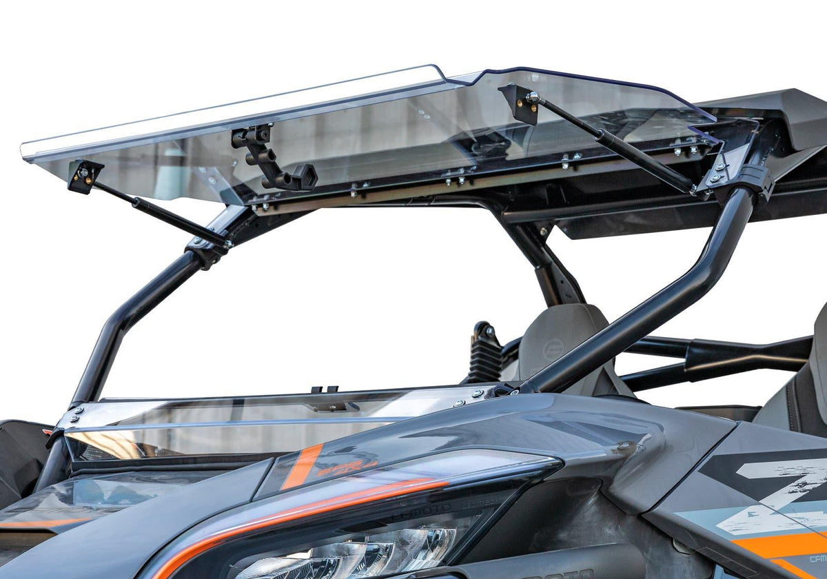 SuperATV Scratch Resistant Flip Windshield for CFMOTO ZForce 950