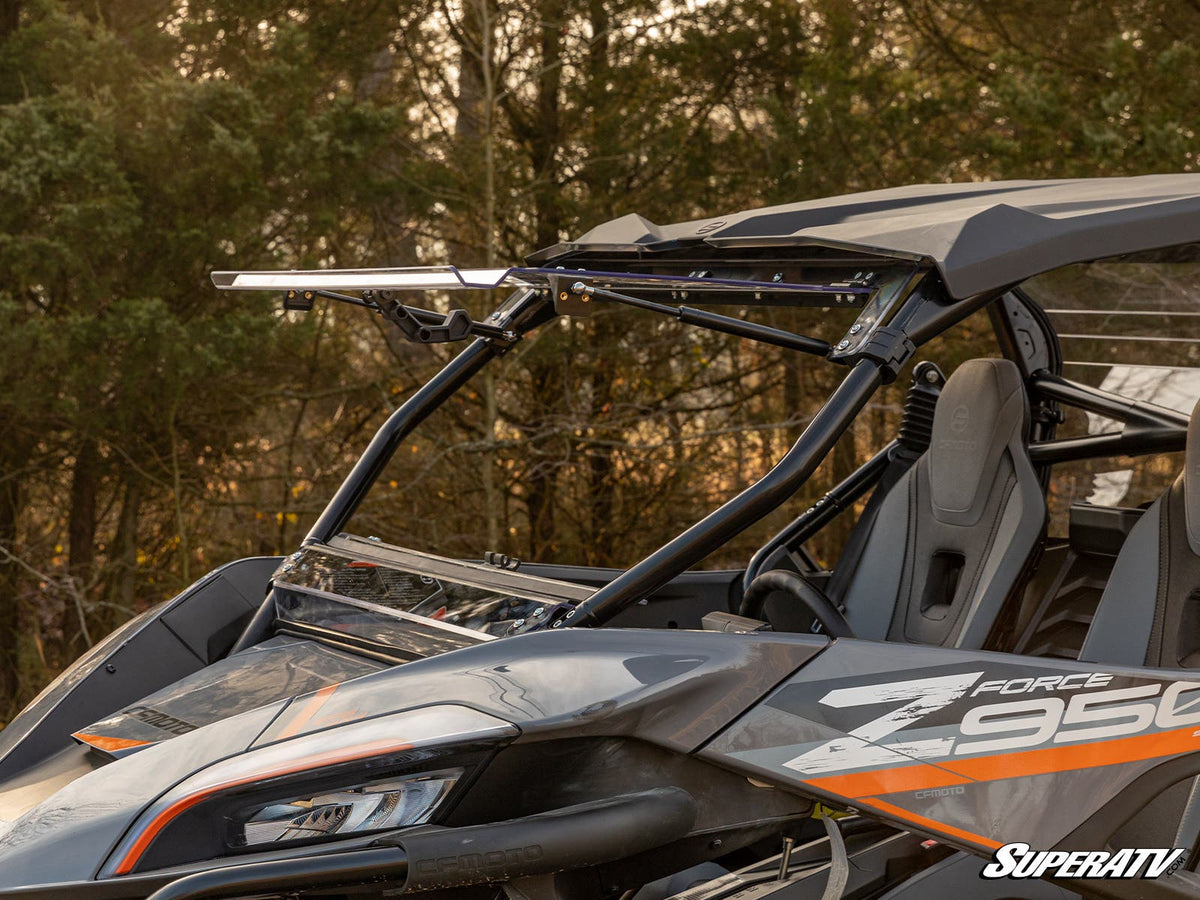 SuperATV Scratch Resistant Flip Windshield for CFMOTO ZForce 950 - image 4
