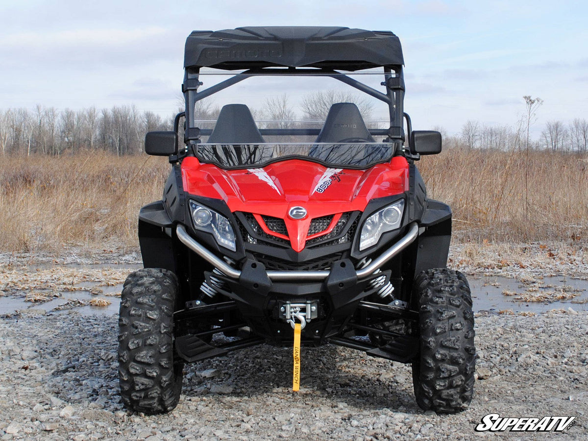 SuperATV Scratch-Resistant Full Windshield for CFMOTO ZForce 500 - image 2