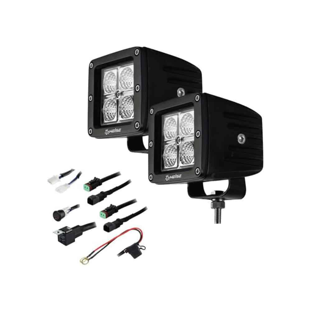 Cube Flood Light — Cube Flood Light from AJK Offroad Lights and Included Components