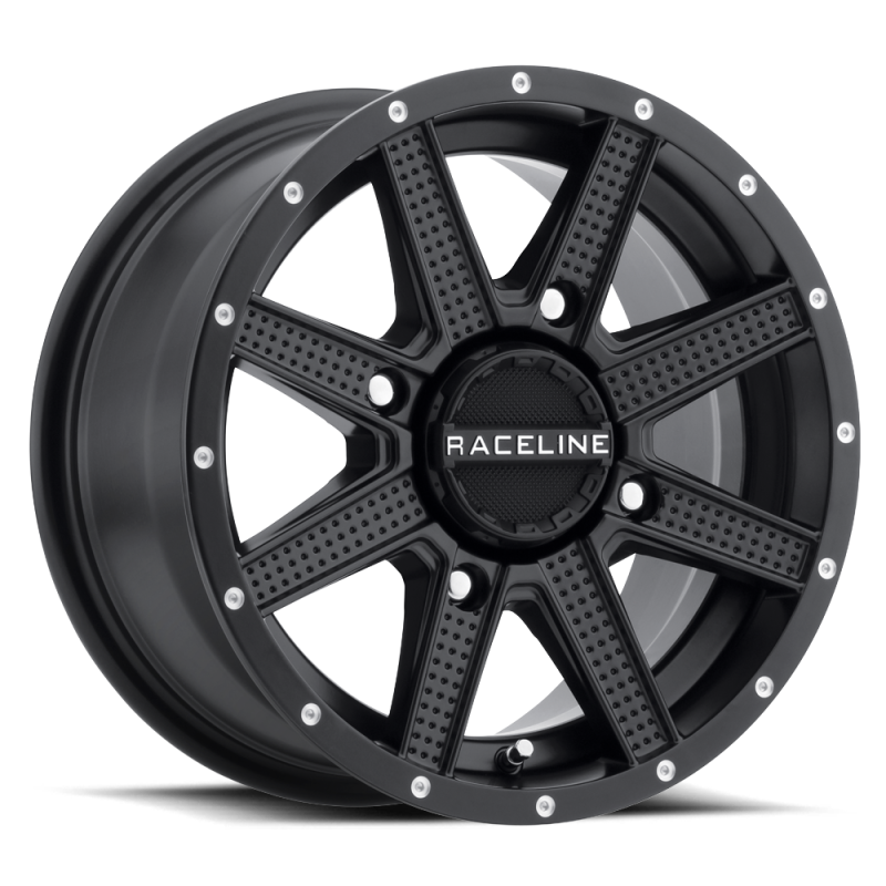 Raceline Hostage 14x7 UTV Wheel – 4x110 Satin Black