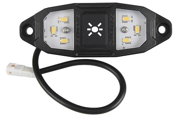 Dome Light with Billet Mount for 1.75” Tube - Rad UTV Parts