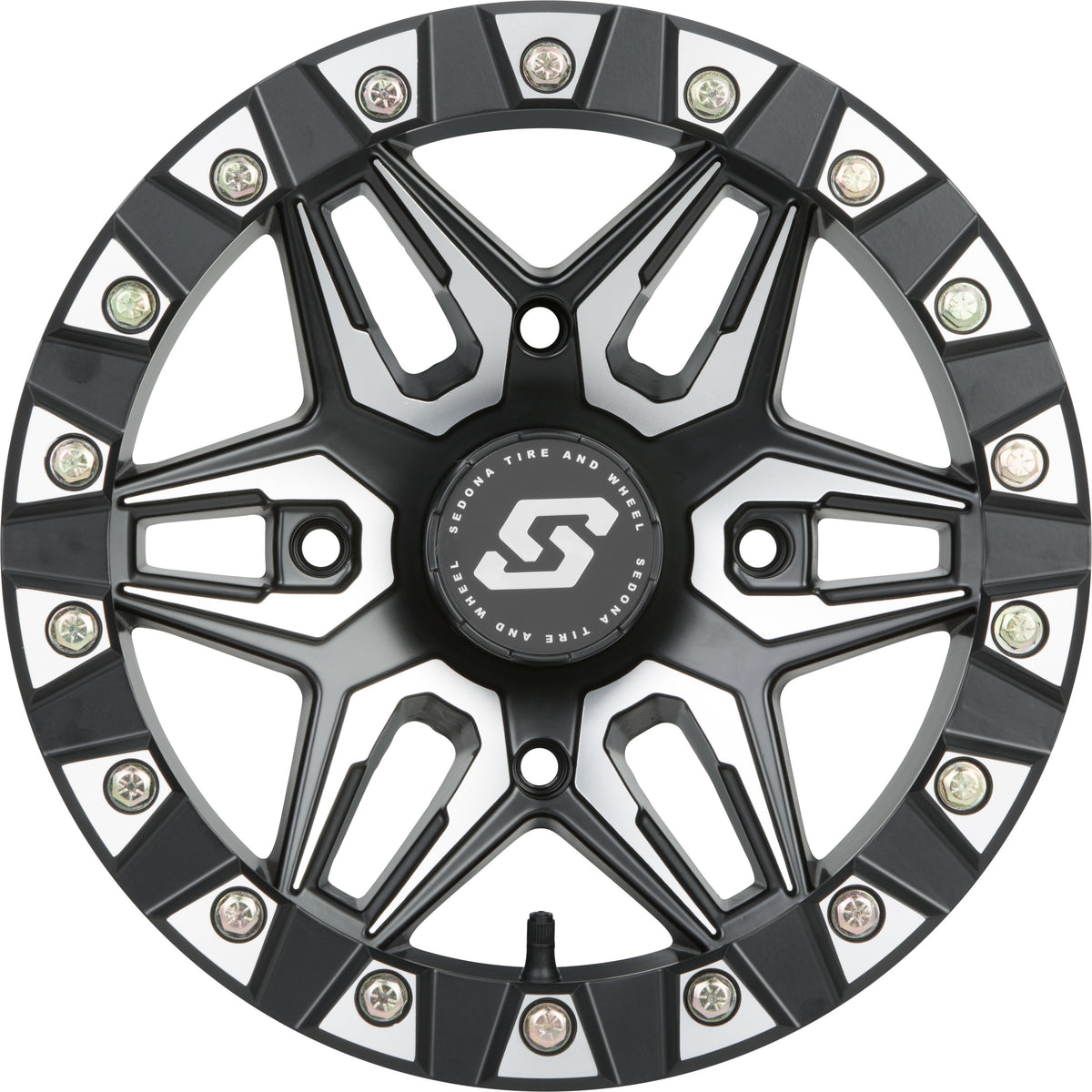 Sedona Split 6 Beadlock Wheel - Black / Machined product image 2