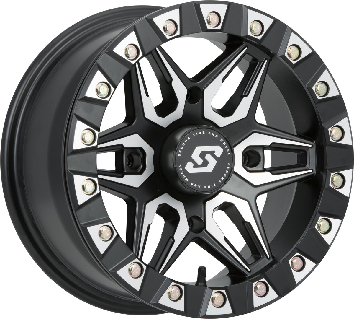 Sedona Split 6 Beadlock Wheel - Black / Machined product image 1