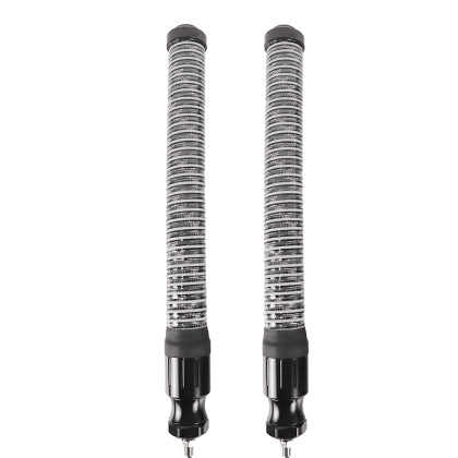 WarWhip Largos 2" x 2' RGB Quick Release Whips - Pair | Dragonfire Racing