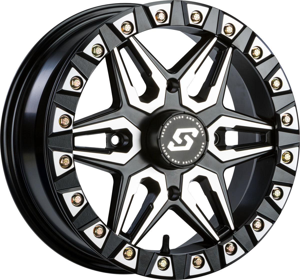 Sedona Split 6 Beadlock Wheel - Black / Machined product image 4