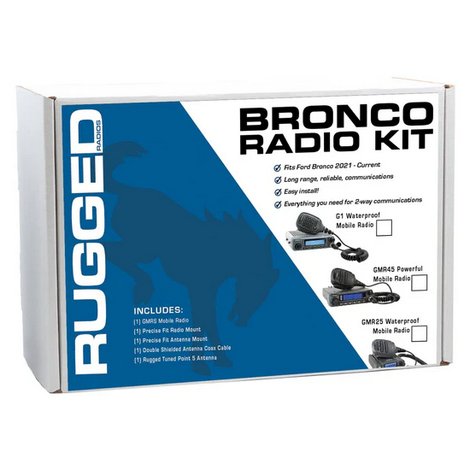 Ford Bronco G1 Two - Way GMRS Mobile Radio Kit | Rugged Radios - Rad UTV Parts