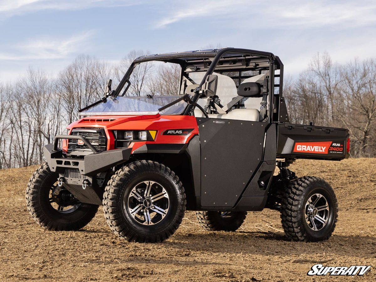 SuperATV JSV Scratch-Resistant Flip Down Windshield for Gravely Atlas - image 2