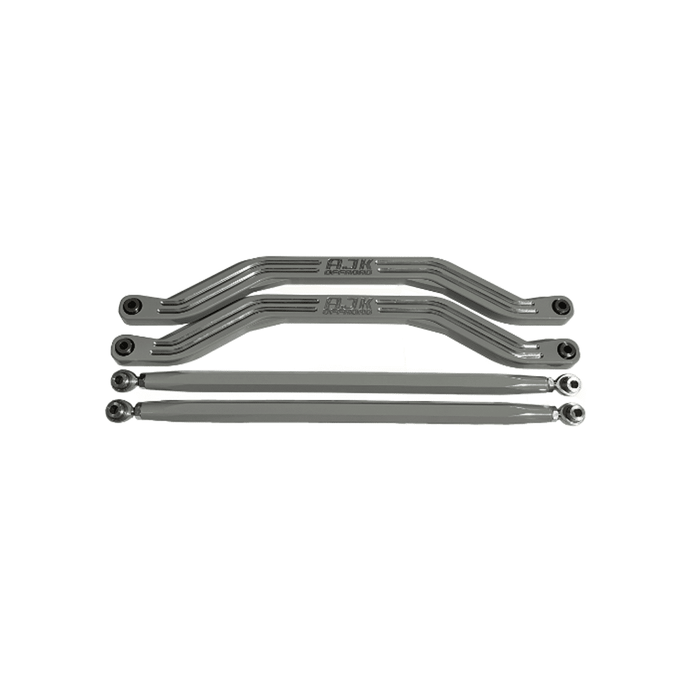 Polaris Pro R / Turbo R High Clearance Radius Rods — Polaris Pro R / Turbo R High Clearance Radius Rods by AJK Offroad Gray Both Rods