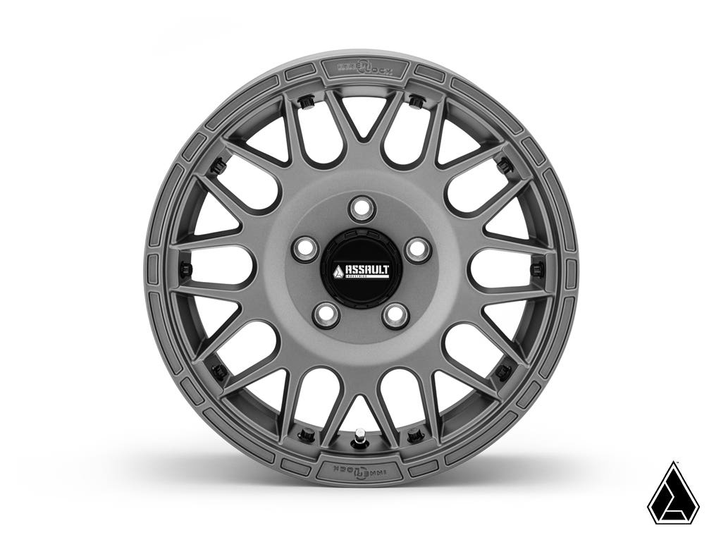 Sticky XT Warrior Tires 32x10x15 on 15x7 Assault Industries Hellfire Matte Titanium Wheels 5/4.5 Pattern - image 4