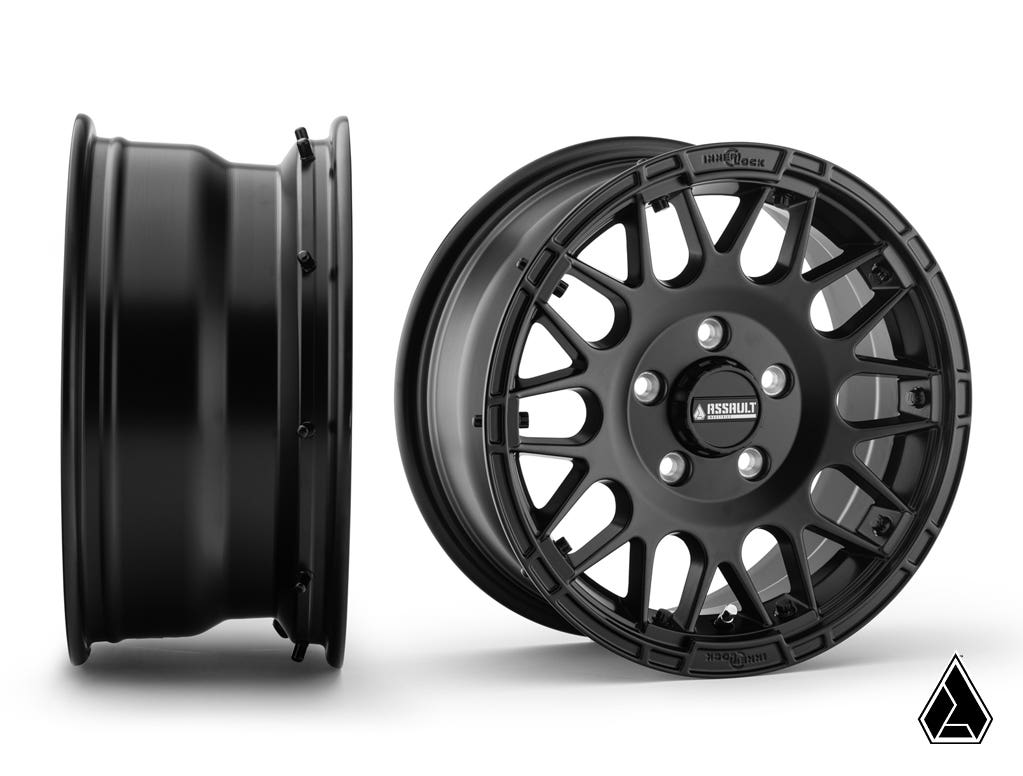 SuperATV Intimidator Tires 34x10x15 on 15in. Satin Black Hellfire Wheels 4/136 Pattern - image 4