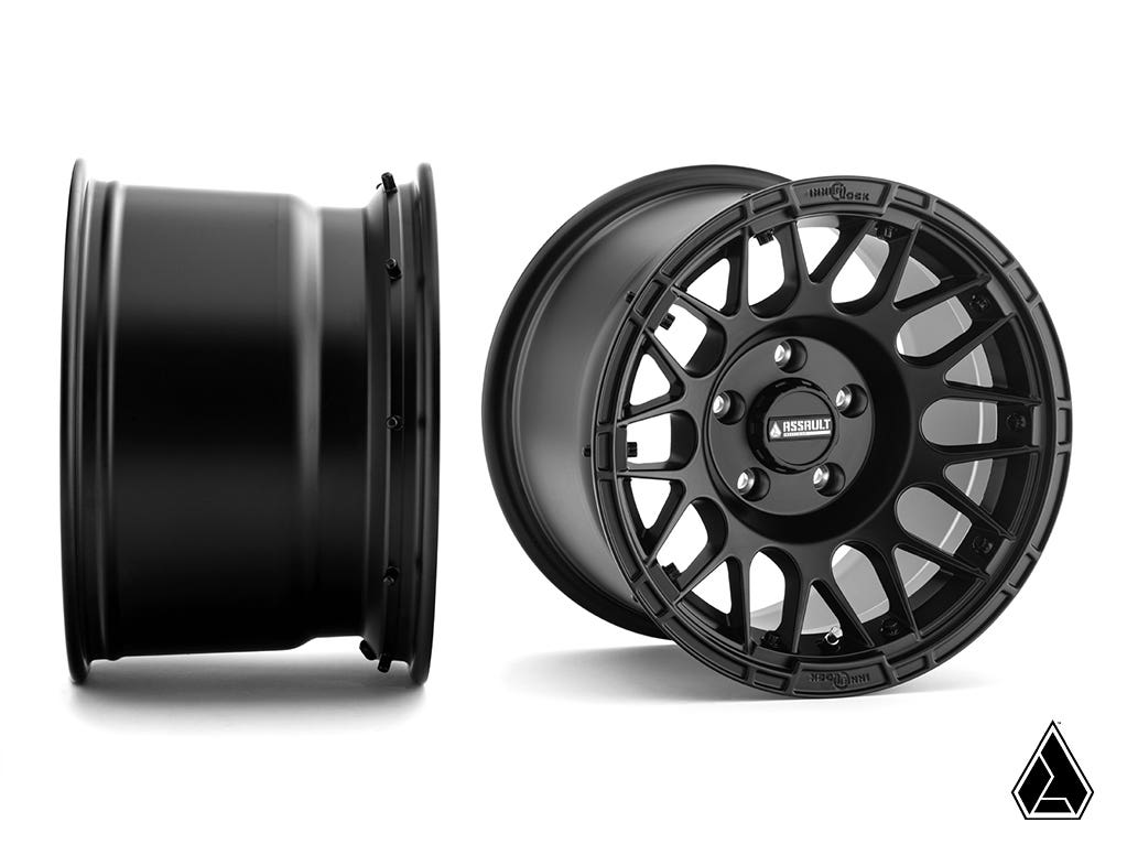 Standard XT Warrior Tires 35x10x15 on 15x10 Assault Industries Hellfire Satin Black Wheels 4/156 Pattern - image 2