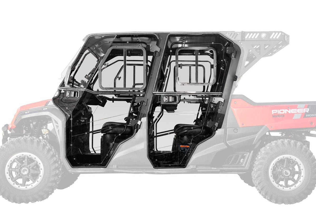 SuperATV Convertible Cab Enclosure Doors for Honda Pioneer 1000-6