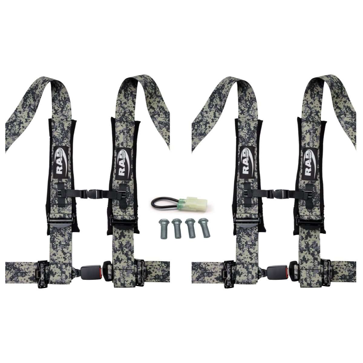 Honda Talon 4 point 3" Auto Latch Harnesses Kit - Rad UTV Parts